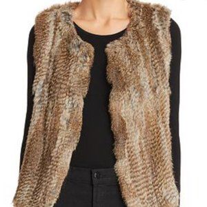 525 America Luxe Genuine Rabbit Fur Vest Size M